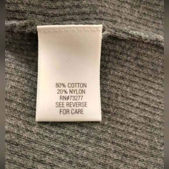 Apt 9 Short Sleeve Turtleneck Rib Knit Gray Sweater Size L - Picture 7 of 7